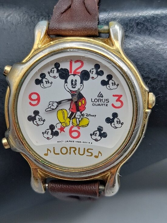 Vtg Lorus Seiko Disney 1990s Mickey Mouse Musical Watch 8\